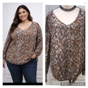 Long sleeve Lucky Brand blouse